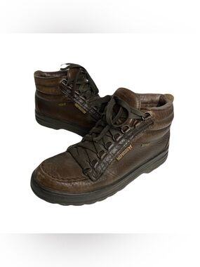 Mephisto Ankle Boots Womens Size 8.5 Brown Gore Tex Leather Lace Up Chukka Shoes